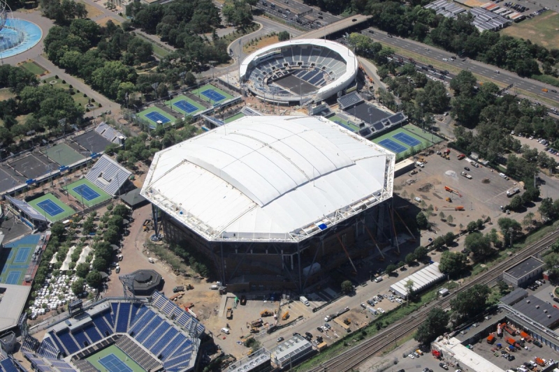 Централният корт на US Open вече е покрит